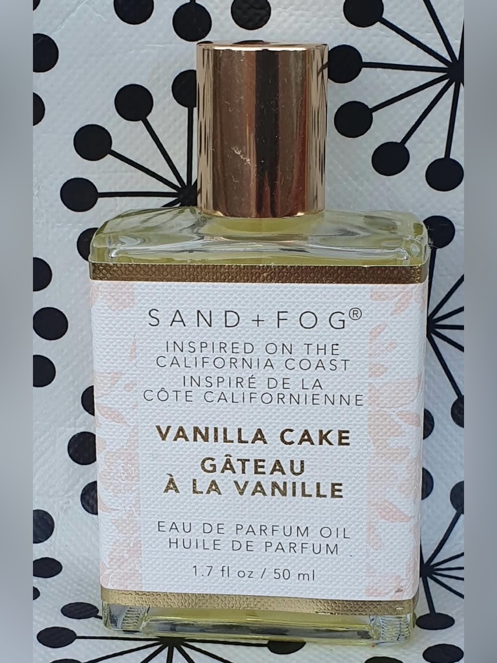 🎂 Vanilla Cake Eau de Parfum Oil — White/Gold 50ml